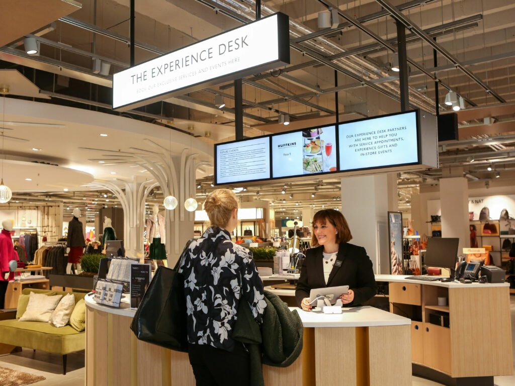 John Lewis customer experience desk