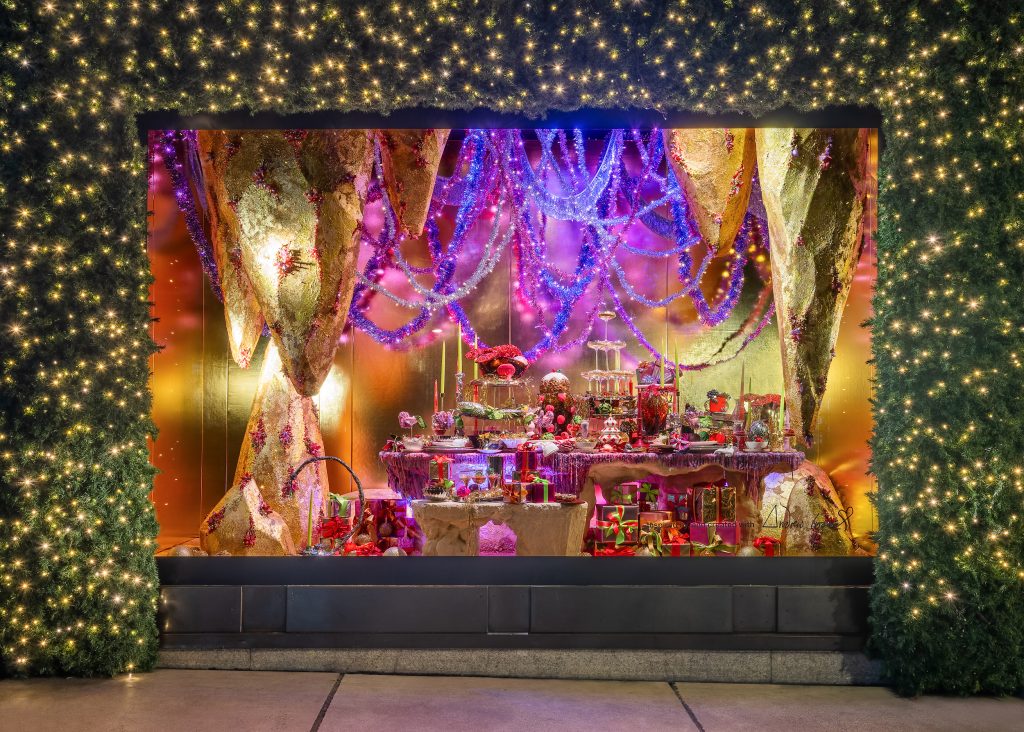 Selfridges unveils 'More the Merrier!' window display with 36,000 baubles.